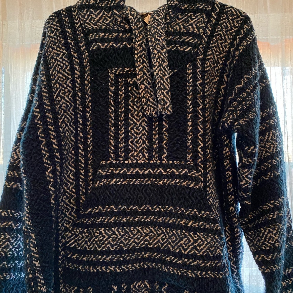 knitted hoodie